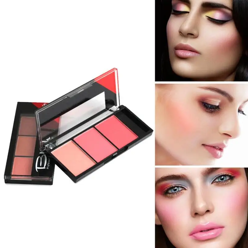 

Face Blush Palette Makeup Natural Blush Palette Durable Blush Makeup Natural Powder Easy Women Rouge To Colors With Brush