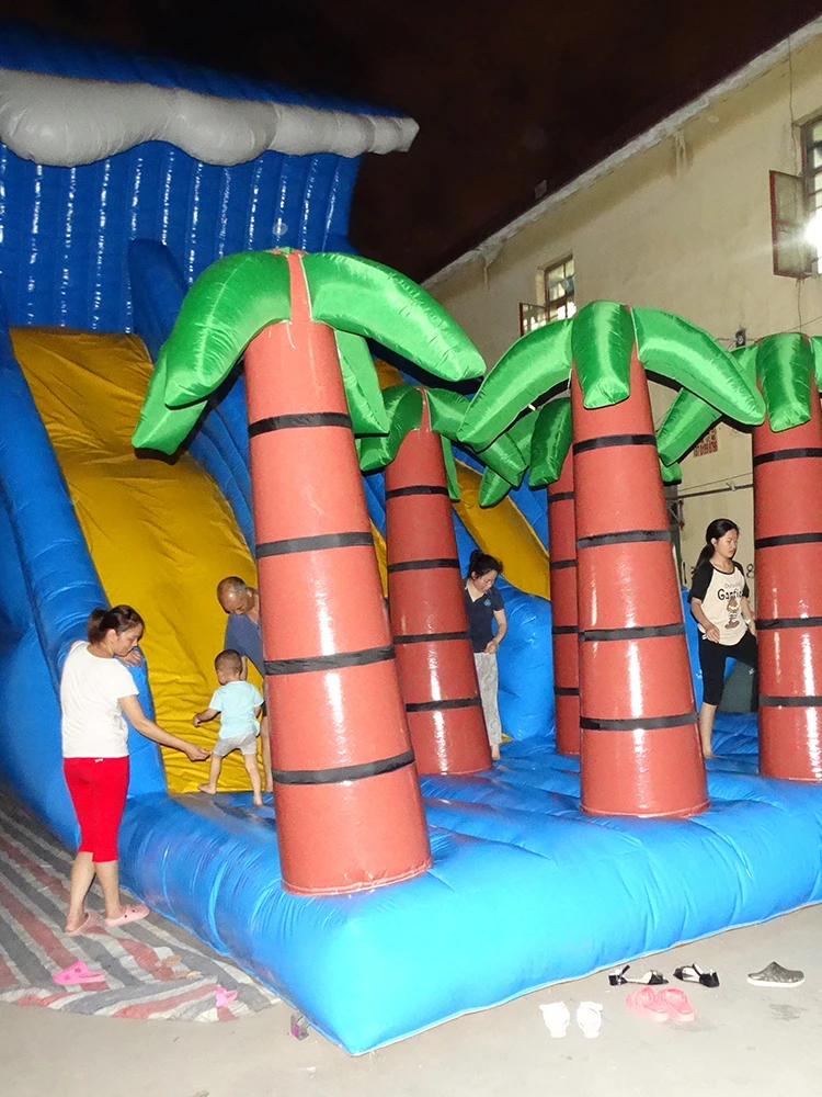 Коммерческие ПВХ надувная горка игровая площадка надувной батут замок шлепанцы