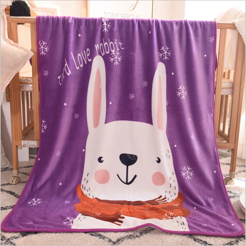 Фланелевое флисовое мультяшное одеяло для детей мягкое покрывало сна с