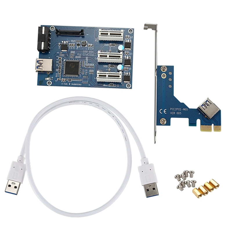 PPYY NEW Pci E 1 3/4/2 Express 1X Слоты Riser Card Mini Itx к внешнему 3 слот адаптер Pcie порт