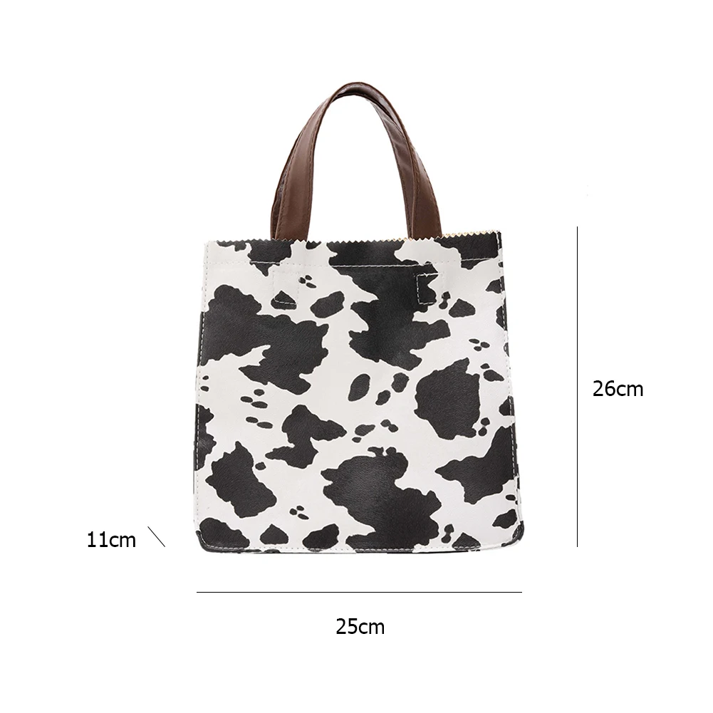 

Fashion Animal Pattern Handbag Portable Women Large Capacity Travel Shoulder Shopping Top-handle Bags PU Leather Casual Totes