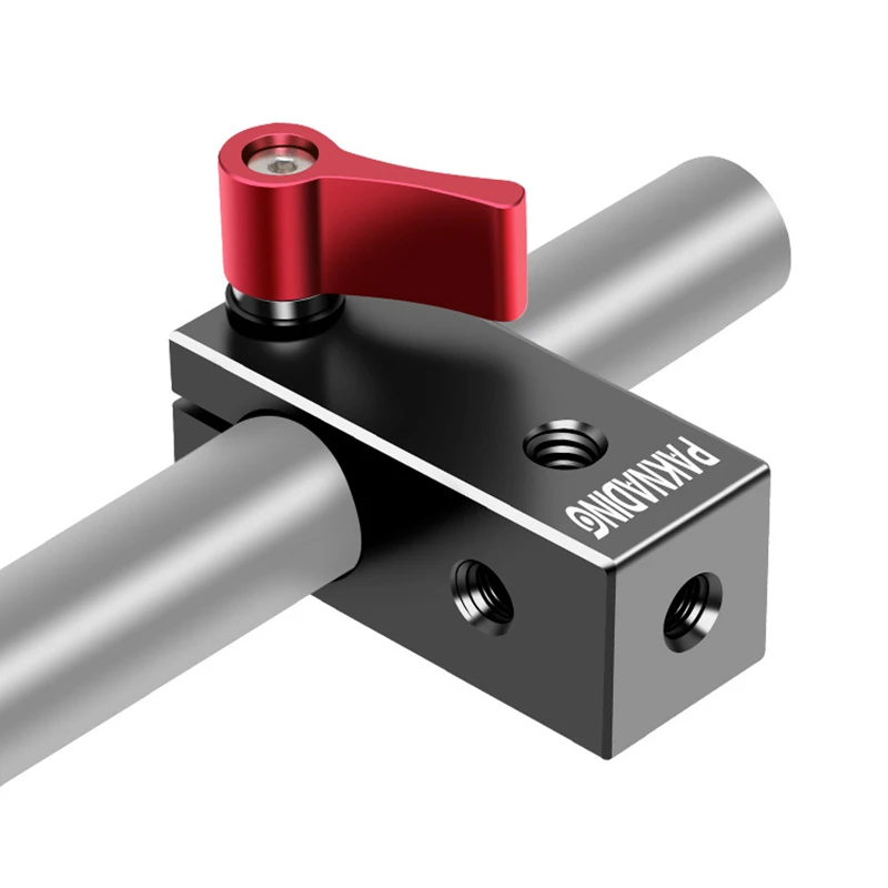 

15mm Rod Clamp Single Camera Rod Mount for 15mm Rods Support System, EVF Mount, LCD Light, Microphone Mounts