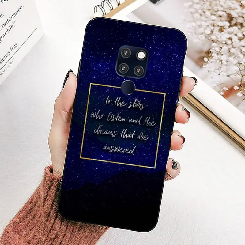 FHNBLJ A Court of Mist and Fury Сара J Maas чехол для телефона huawei mate 10 20 lite pro X Honor play Y6 5 7 9 prime 2018 2019 |