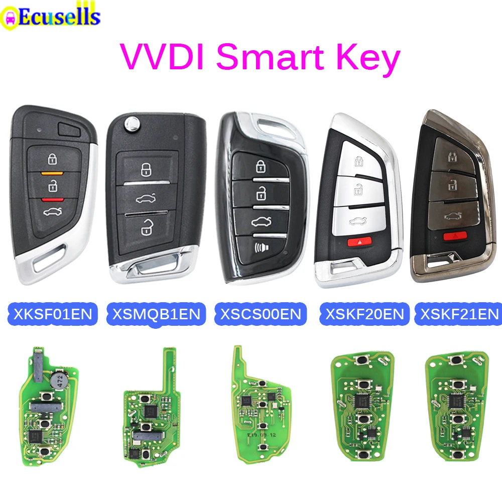 Умный пульт дистанционного управления XHORSE VVDI XSKF01EN/XSKF20EN/XSKF21EN/XSMQB1EN/XSCS00EN с