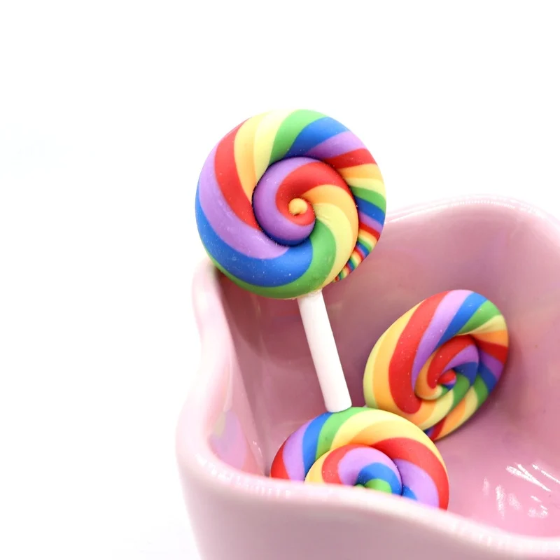 5 шт./бант из смолы цветной леденец для наполнителя слайма DIY Украшение торта