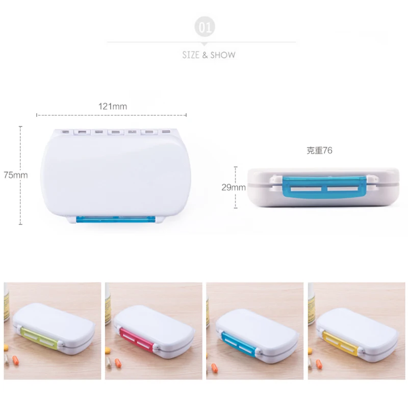 

Medicine Pill's Storage Box Drug Classification for Tablets Organizer Drugs Case Container Pill Pillboxes Independent Container