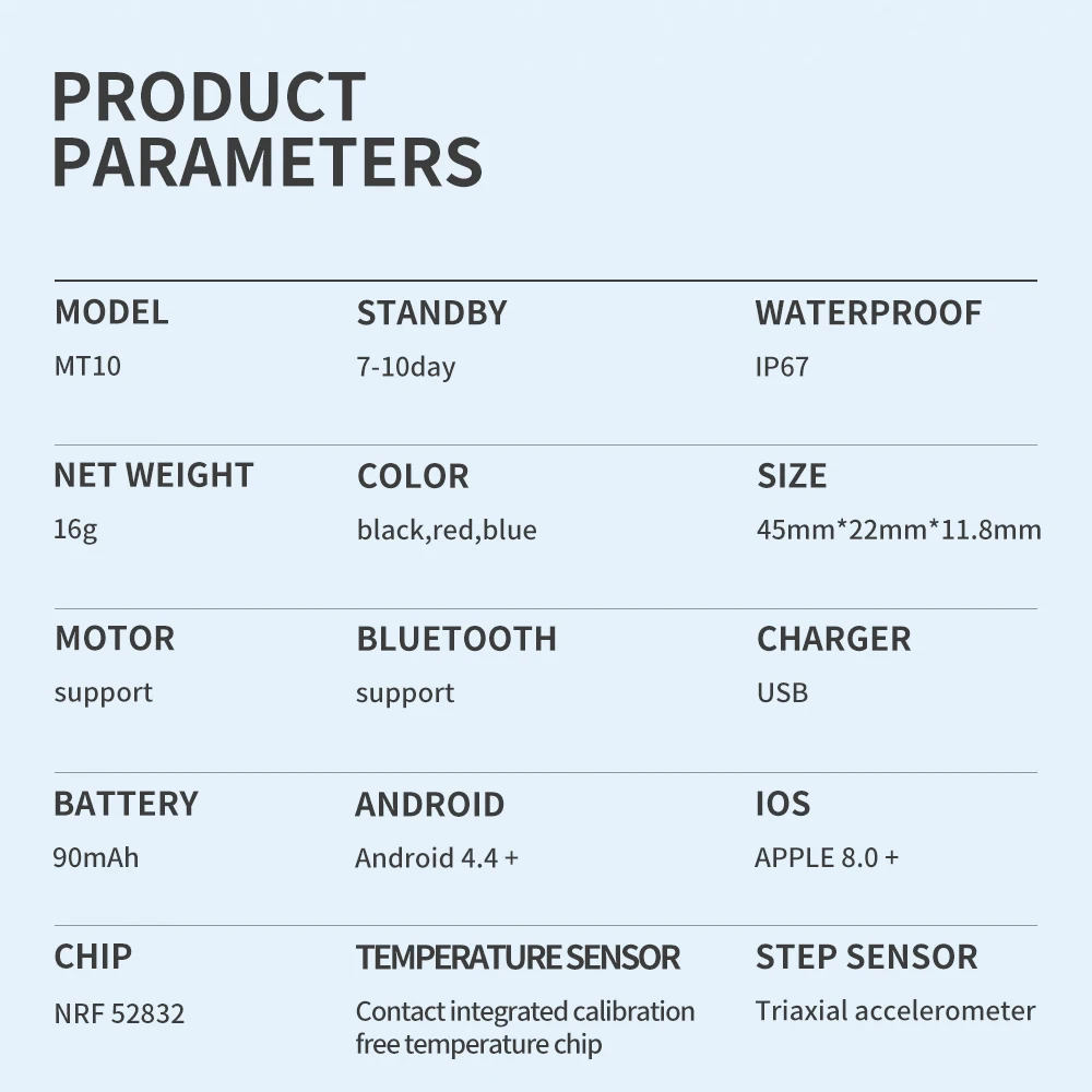 

696 New Smart Bracelet Body Temperature Measurement Smartband Pedometer Multi-sport Fitness Bracelet Band For Android IOS Phone