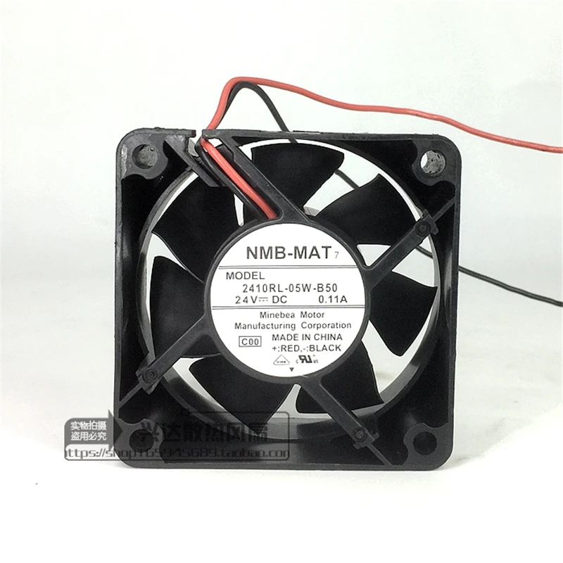 Оригинальный NMB 2410RL-05W-B50 6025 60 мм 60*60*25 мм серверный чехол охлаждающий вентилятор 24 в А с 2 контактами