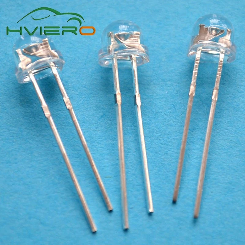 100 шт. 5 мм Диодная светодиодная соломенная шляпа белая Smd Smt прозрачная вода супер