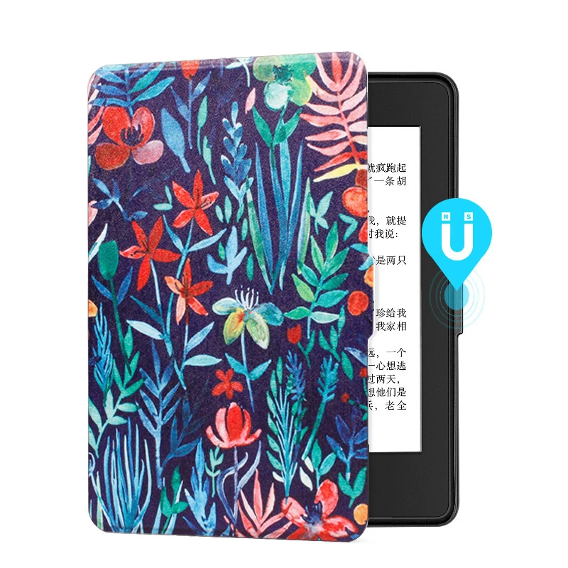 

The Oil Painting Case for Kindle PaperWhite (2012 2013 2015 2016 and 2017 editions) Handheld Reading Cover with Auto Sleep/Wake