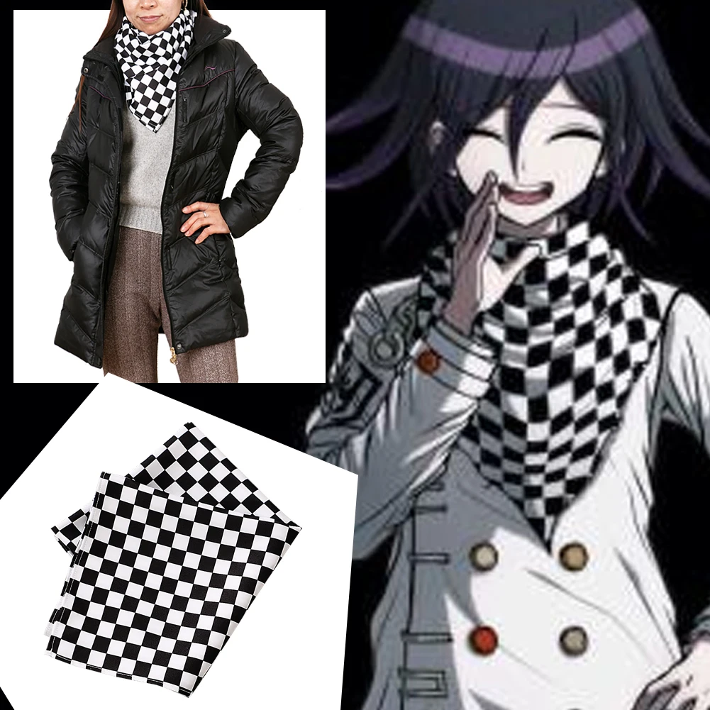 Шарф для косплея кокичи Ома из аниме данганронпа V3 квадратный шарф 95x95 см и 55x55