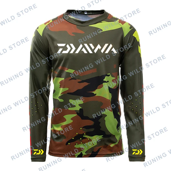 2021 новый бренд Дава Daiwa рубашек рыбной ловли рыбалки одежда размера плюс с