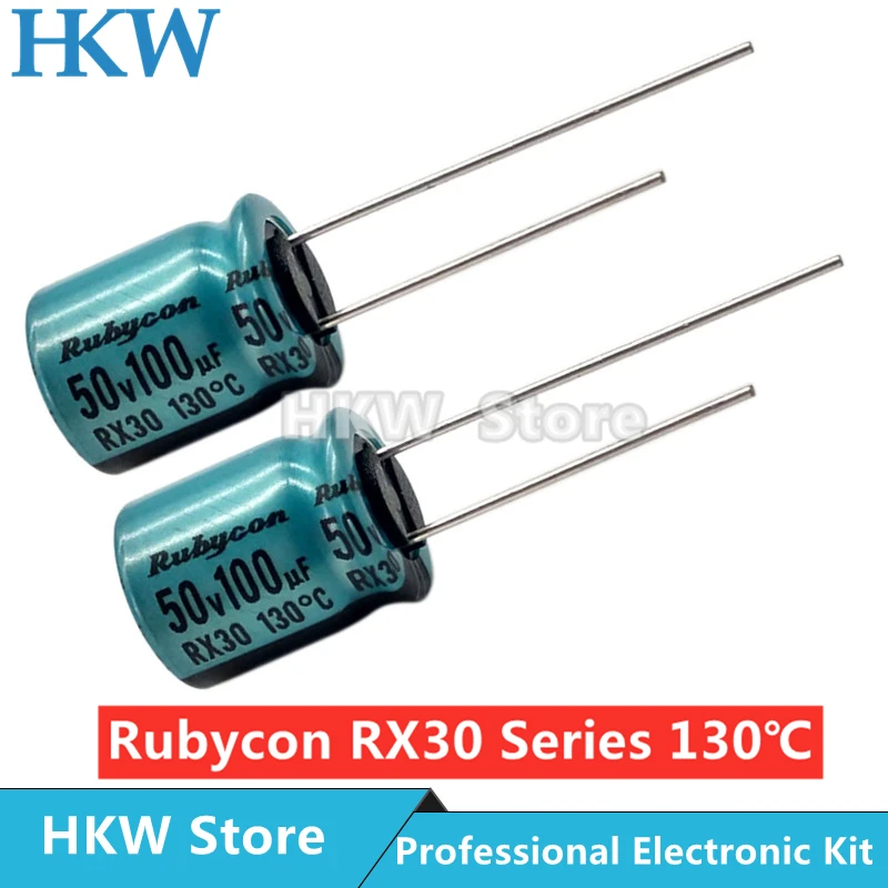 10 шт./лот Rubycon RX30 Series 130 ℃ DEC градусный электролитический конденсатор 16 в 25 35 50 63 100
