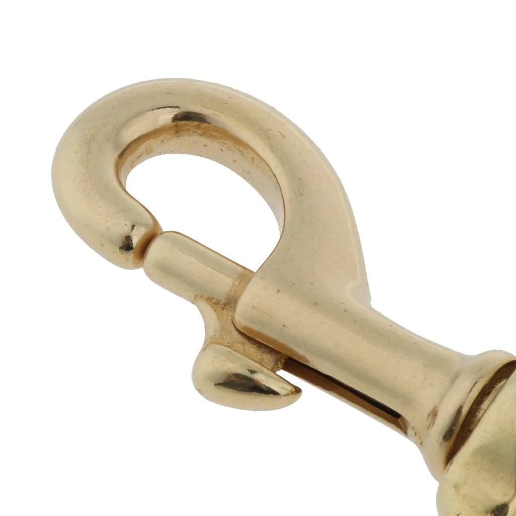 Латунный прочный вращающийся Вертлюг брелок для ключей карабин Quickdraw