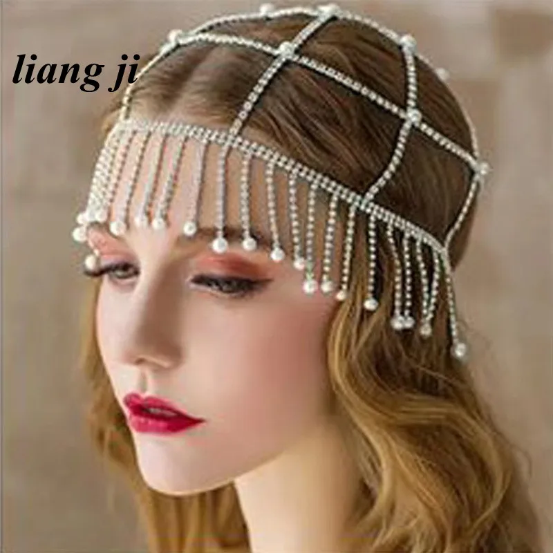 

Diamond Bride Hairpin Fashion Head Band Tassels Headband Hair Accessories Wedding Hair Clips Tiara обруч для волос Украшения для