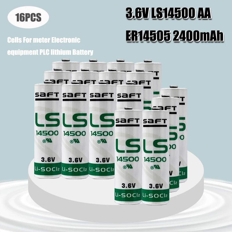 16 шт./лот совершенно новая версия для SAFT LS14500 AA 3 6 В литиевая батарея ПЛК батареи