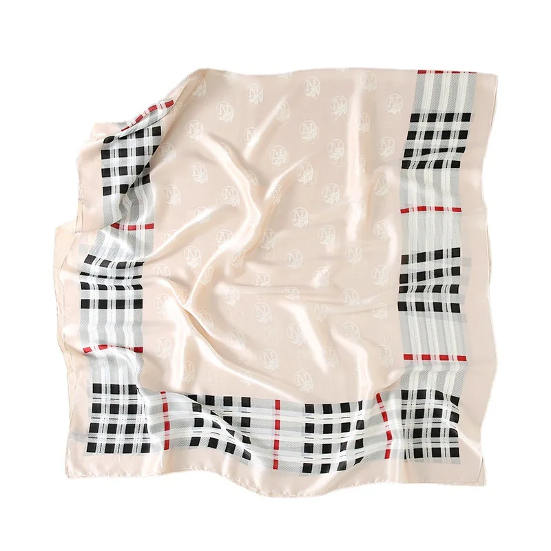 

180*90cm New Fashion Satin Printed Silk Scarf Female Beach Sun Protection Long Luxury Towel Shawl Large Handkerchief Hijab Lady