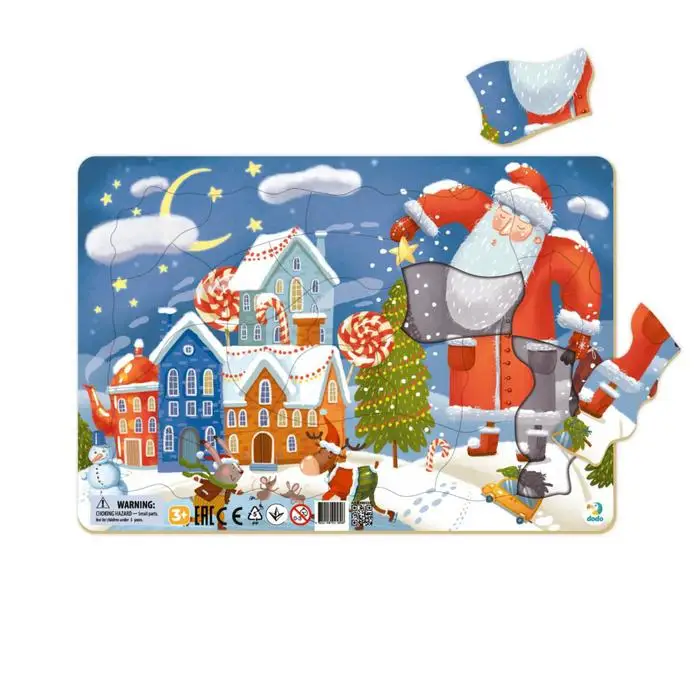 Пазл в рамке 21 элемент Зимние чудеса | Игрушки и хобби