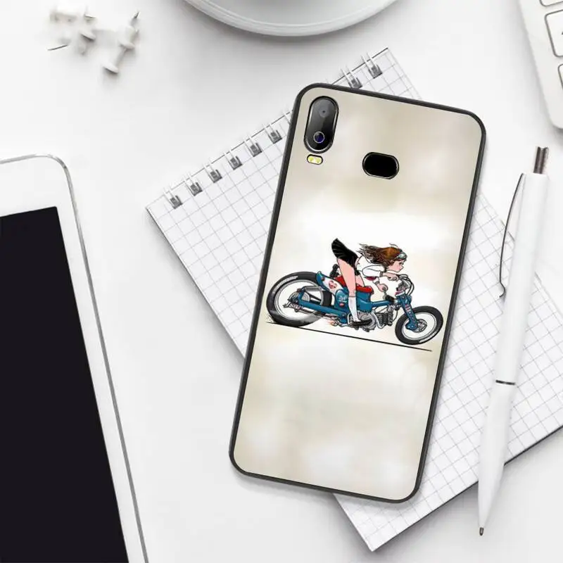 HPCHCJHM мультфильм Локомотив Девушка ТПУ черный чехол для телефона Корпус Samsung A10 A20