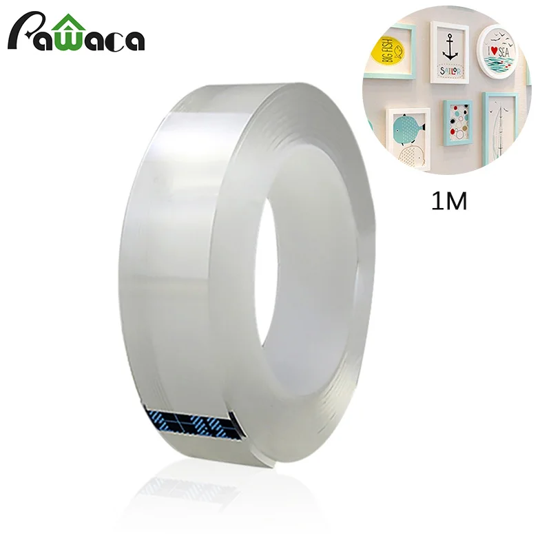 Лидер продаж двусторонняя нано-клейкая лента моющиеся съемные клейкие ленты не