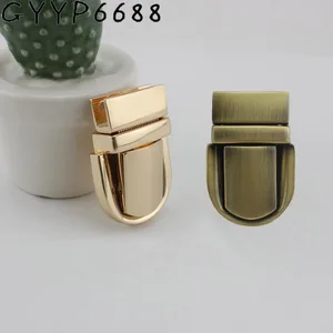 Замки для сумок из натуральной кожи, 45 х25 мм, 5 цветов