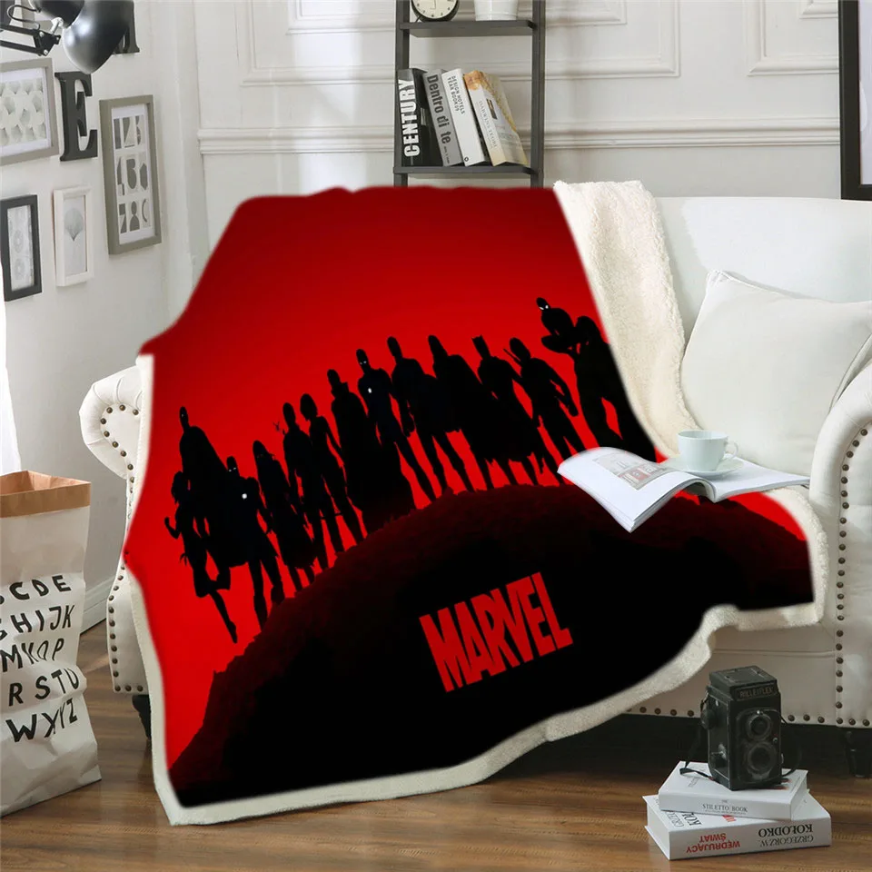 Пользовательские Marvel Мстители пледы одеяло животные этнические шерпа Флисовое одеяло Жираф Олень мягкое льняное одеяло закат плюшевые постельные принадлежности