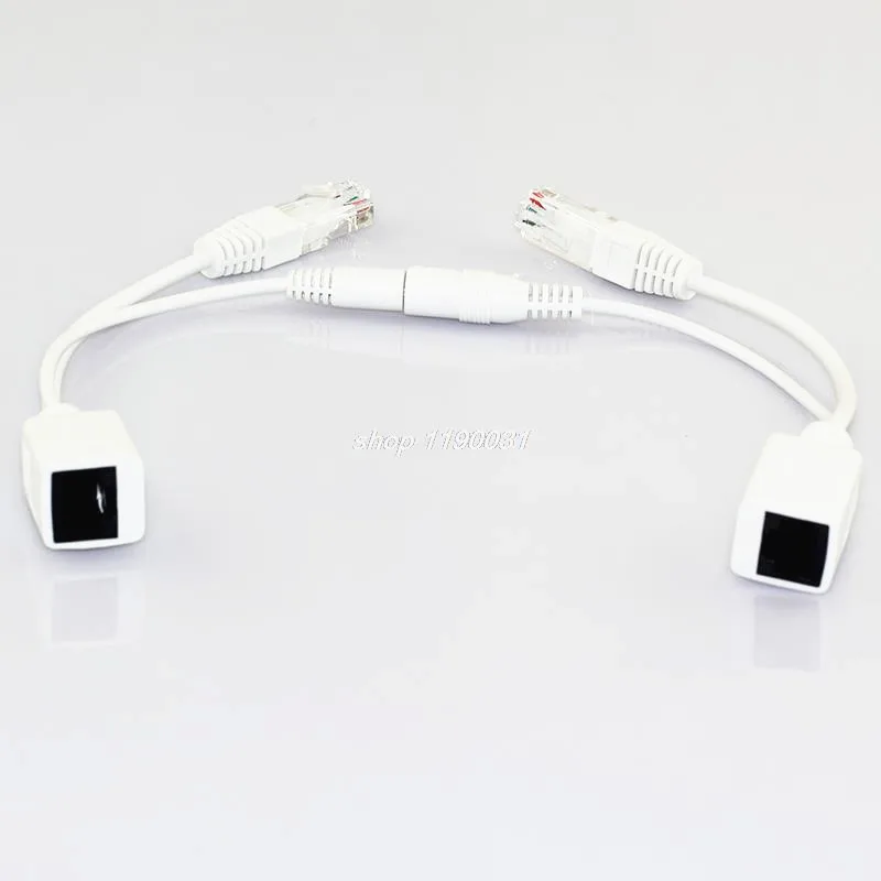

1 Pair POE Splitter 12V Powe Injector Adapter Cable CCTV Accessories Connector Power Supply for Surveillance Camera