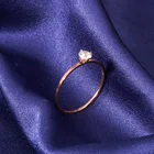 Кольцо обручальное с фианитом женское, классическое кольцо с простым украшением, модное креативное ювелирное изделие в подарок