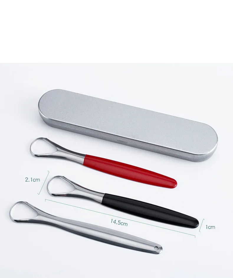 1 шт. полезный язык зубная Щетка скребок из нержавеющей стали для чистки языка