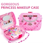 Модная Детская косметика набор для макияжа безопасный моющийся детский набор для макияжа коробка принцесса красота ролевые Игрушки для девочек детские игрушки