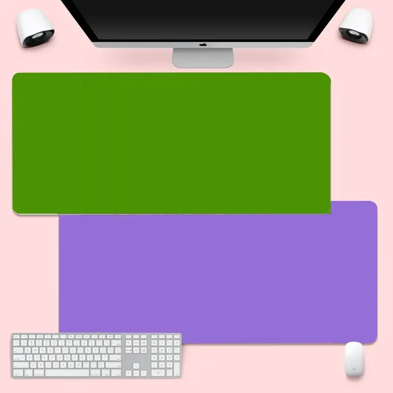

Solid Color Locking Edge Mouse Pad Game Gaming Mousemat XL Large Keyboard PC Desk Mat Takuo Anti-Slip Comfort Pad