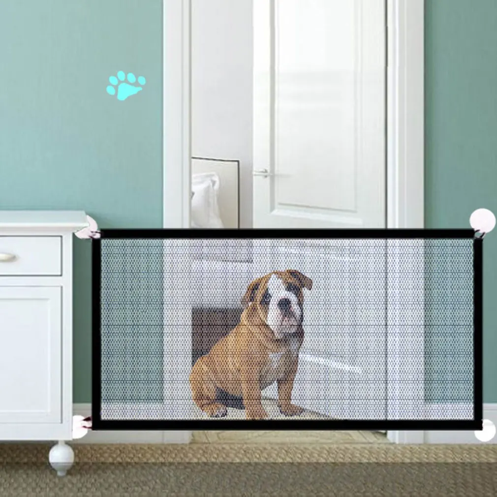 

Dog Gate Ingenious Mesh Dog Fence For Indoor and Outdoor Safe Pet Dog gate Safety Enclosure Pet Supplies Dropshipping