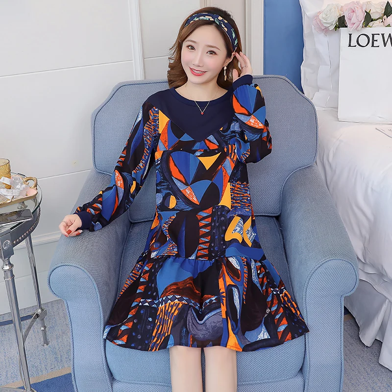 Платье для беременных вечерние платья с длинным рукавом и цветочным принтом