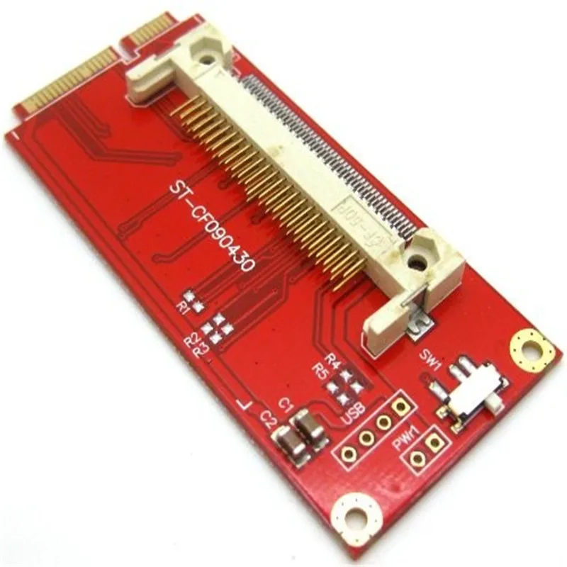 

CF карта памяти к Mini PCI-E PCI Express преобразователь адаптера левый режим
