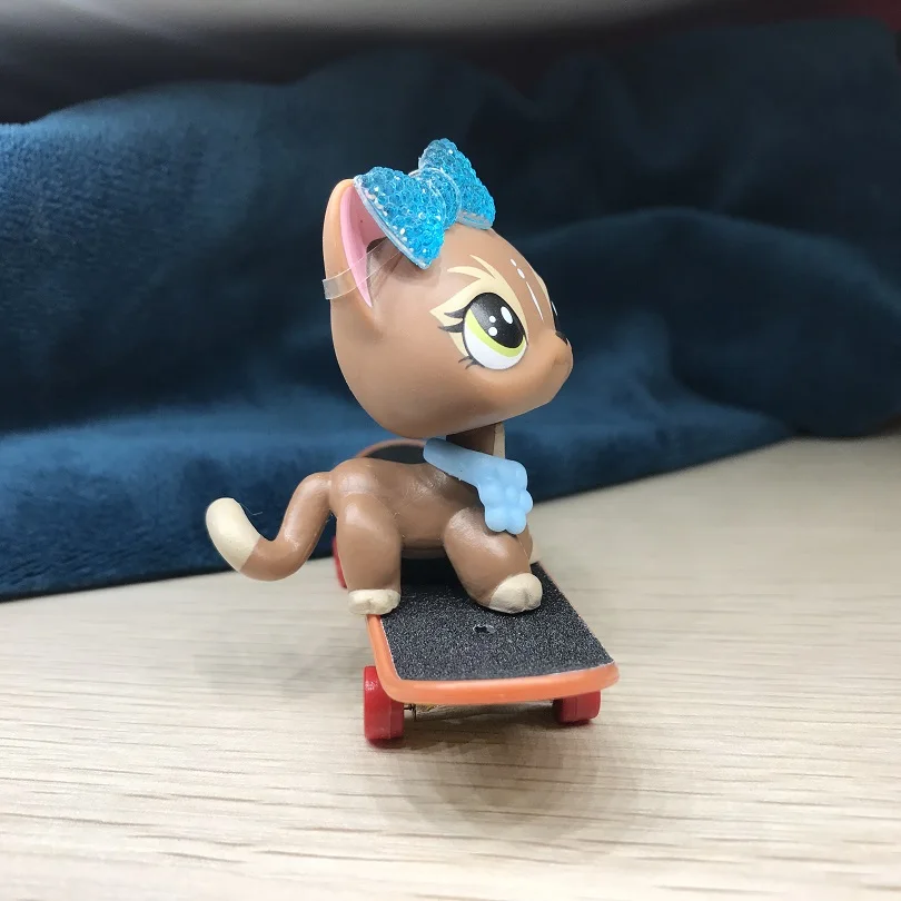 Pet Shop короткая кошачья шоколадная коричневая собака щенок с аксессуарами |