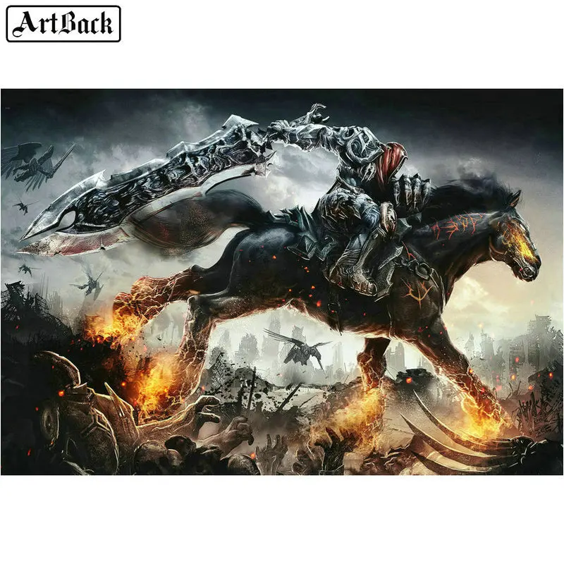 Популярная квадратная 5d картина из страз &quotсделай сам&quot фильма воин огненная