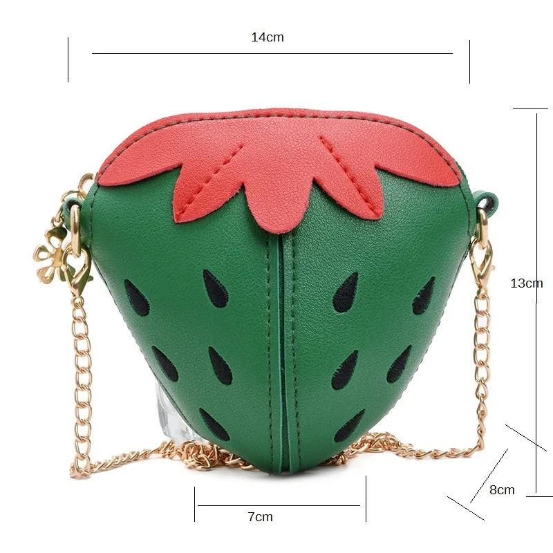 Маленькие сумочки в виде клубники для девочек и женщин милые сумки на плечо с