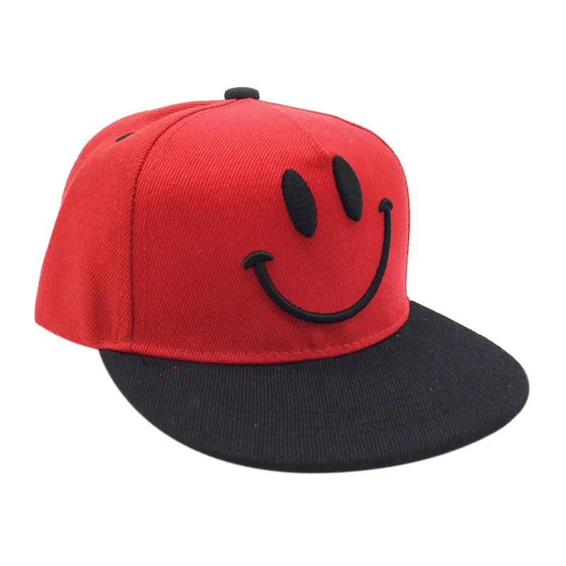 Детская шляпа для новорожденных дизайн со смайликом детская бейсболка хлопковые