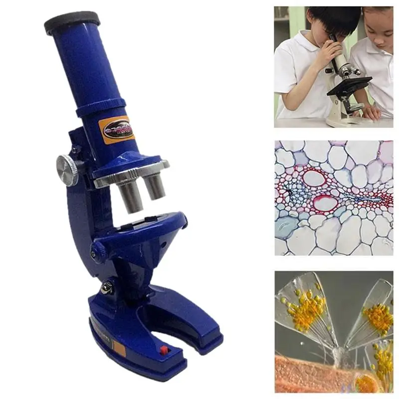 

Microscope Kit Science W/LED 100X-1200X School Toy Gift For Kid Children