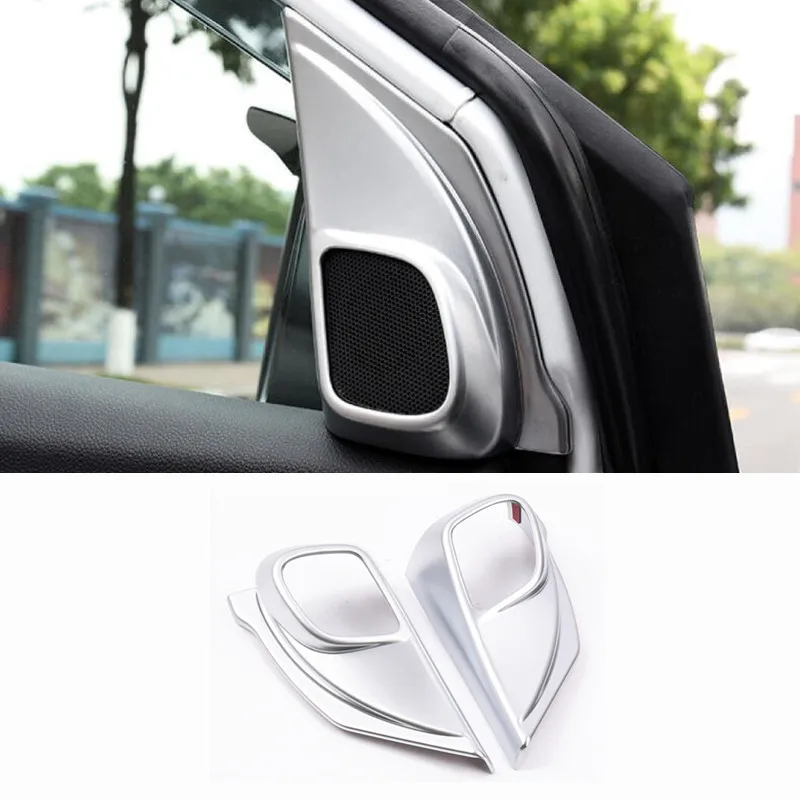 

ABS Matte FOR HONDA CRV 2012-2016 front head A column lamp frame triangle moulding Frame Cover Trim ACCESSORIES 2pcs