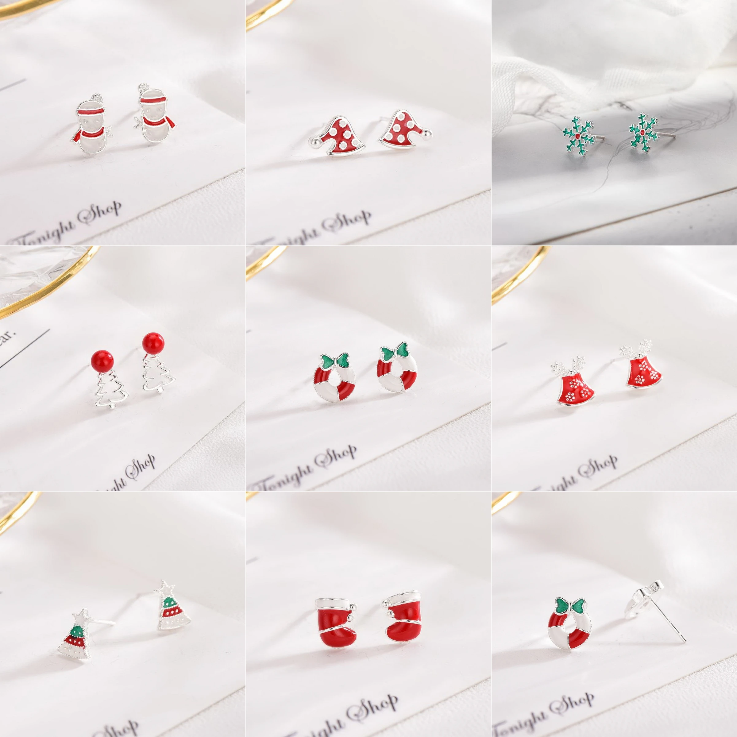 Много стилей модные ювелирные изделия для девочек эмаль Рождественская елка