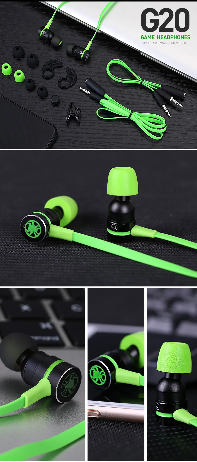 Plextone маленький Hammerhead G20 наушники с микрофоном в ухо Игровые гарнитуры шумоизоляция стерео сравнение razer Hammerhead V2 Pro