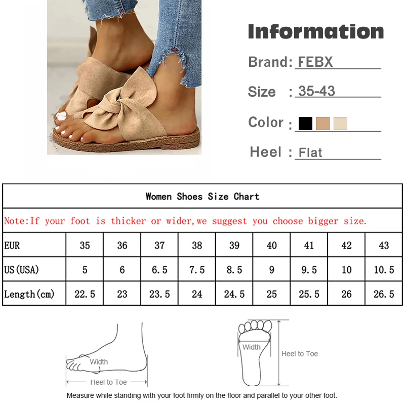 

Woman Flip Flops Clip Toe Female Flat Shoes 2020 Women's Slides Summer Casual Ladies Slippers Flock Bow-knot Beach Sandals New