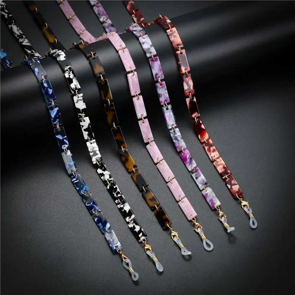 

Eyeglass Holder Sunglasses Chains for Women Acrylic Mask Chain Glasses Lanyard Around Neck Tortoise Mask Holder