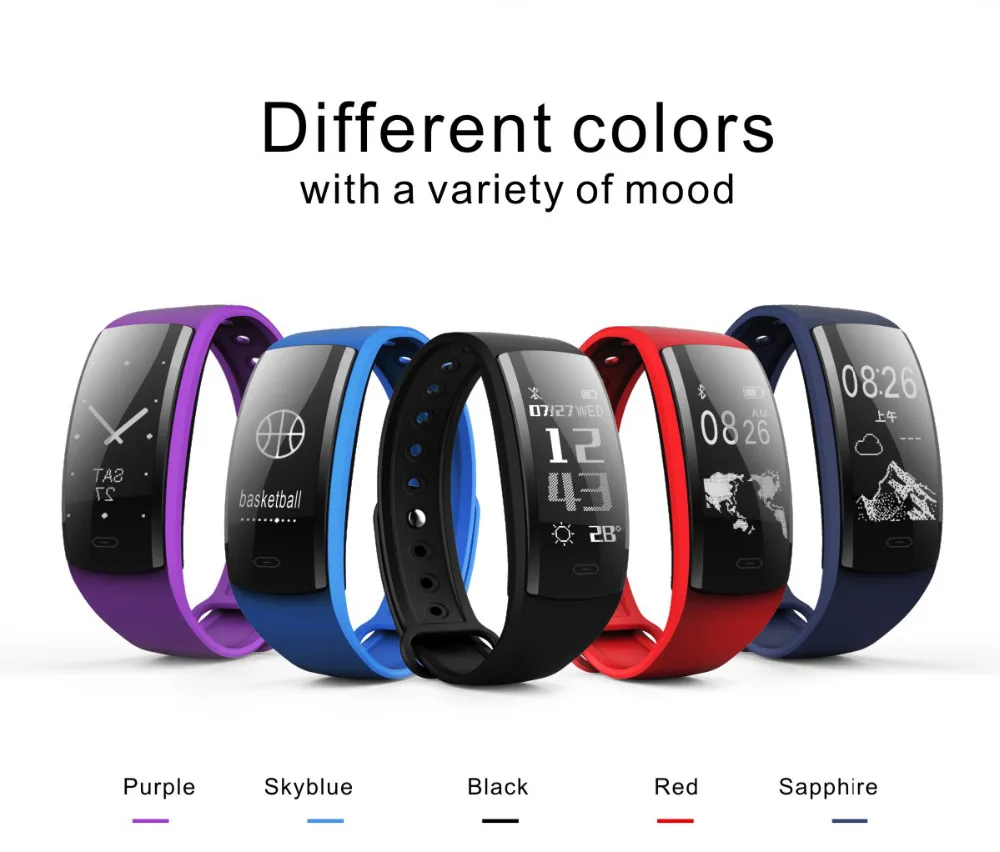 Abay QS90 smart bracelet watch heart rate and sleep monitoring IP68 waterproof fitness tracking for fashion men women | Электроника