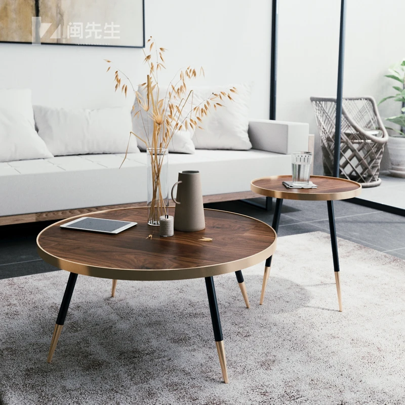 Журнальный столик для гостиной Минималистичная винтажная мебель современный