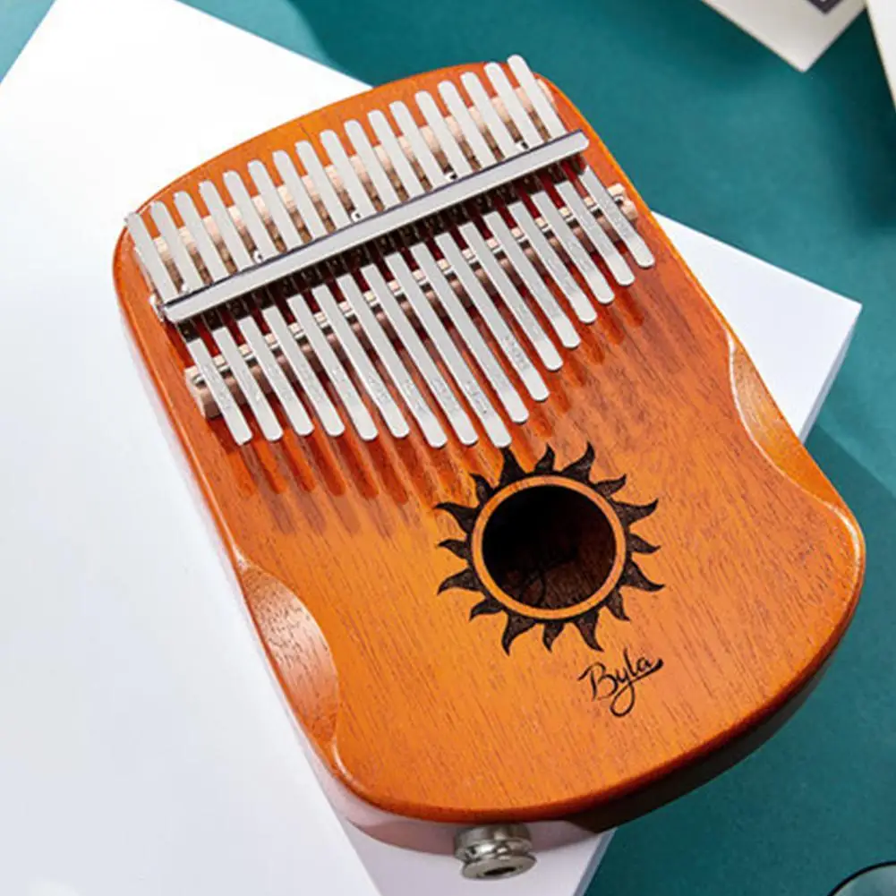 17 клавиш эквалайзер калимба солнце узор из красного дерева большой палец пианино