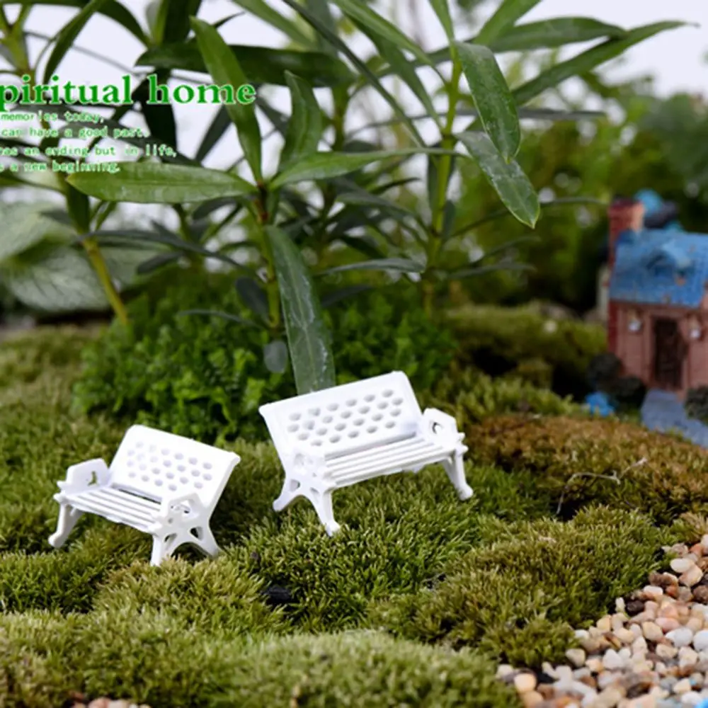 Новый Белый Стул миниатюрюры для кукольного домика милый Сказочный Садовый Гном