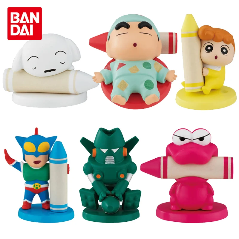 

BANDAI оригинальные капсульные игрушки Crayon Shinchan Crayon Кукла Граффити Doll 2, декоративные пятна, японский мультфильм