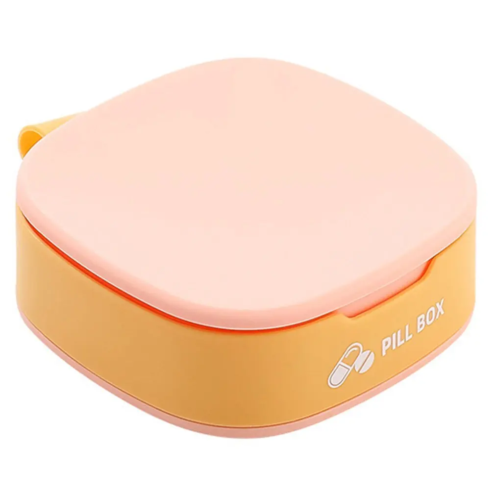 

Portable Silicone Mini Dispensing Compartment Storage Box Medicine Box Dispenser Organizer Tablet Box